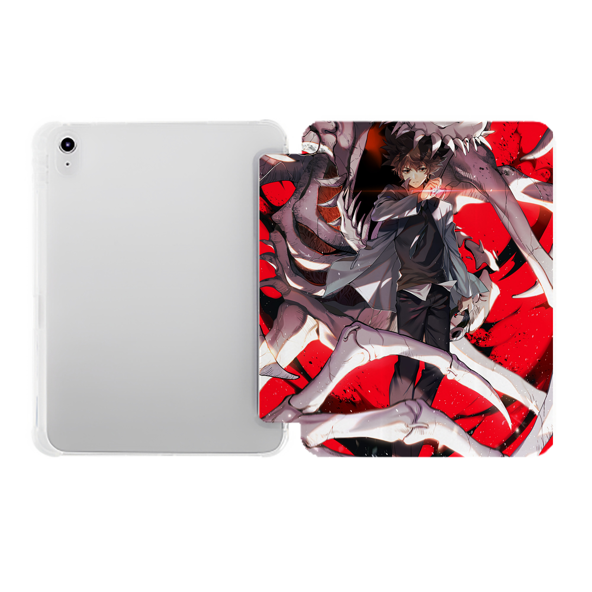 （画像用） Digimon デジタルモンスター/デジモン IPad ケース ペン収納付き 三つ折りスタンド PUレザー×シリコン 対応機種9.5/10.5/10.9インチ